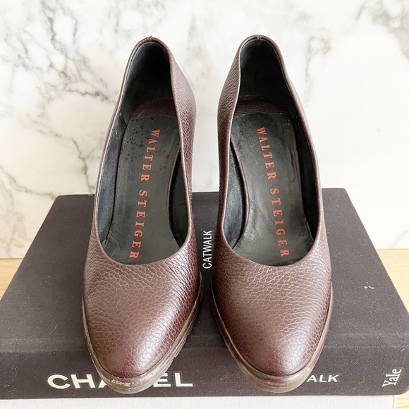 Walter Steiger Brown Leather Heels - Picture 9 of 11